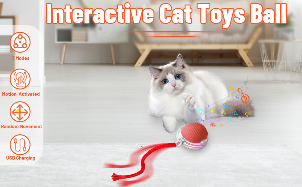 SmartPaws™ Interactive Rolling Cat Ball