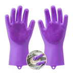Silicone Scrub Cleaning Gloves