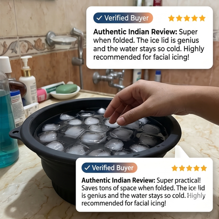 ❄️ GlowDip™ Silicone Facial Ice Bowl