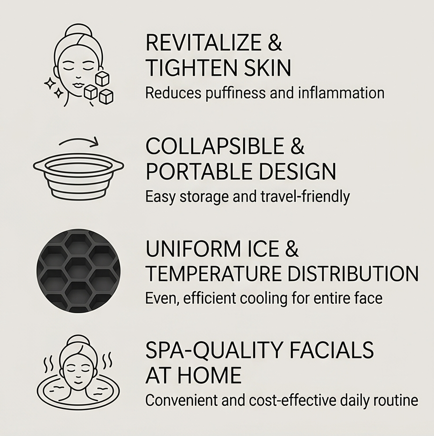 ❄️ GlowDip™ Silicone Facial Ice Bowl