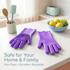 Silicone Scrub Cleaning Gloves